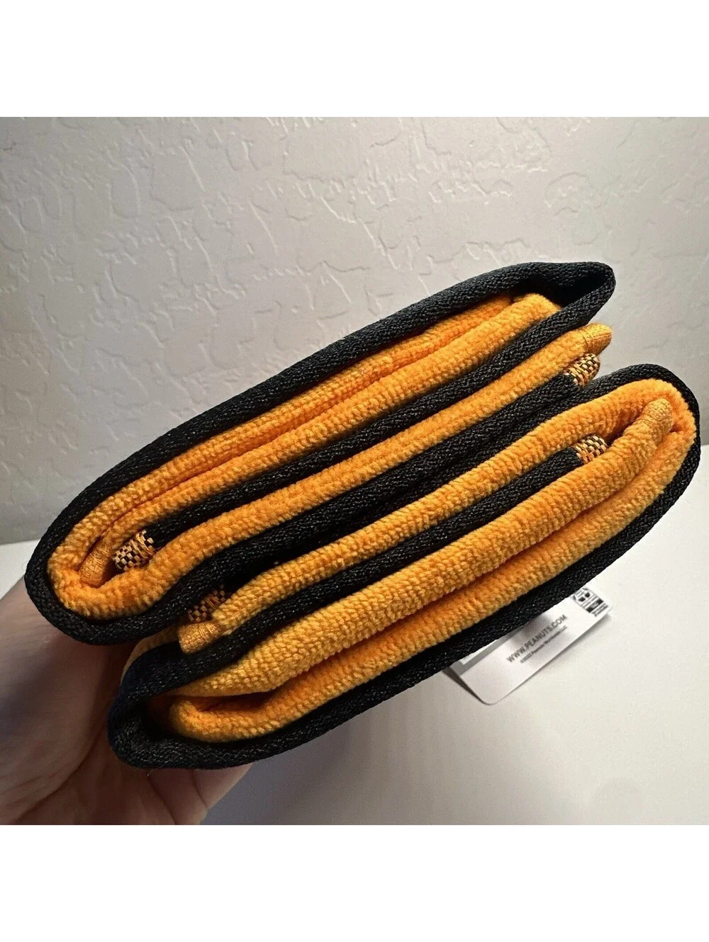 NWT Peanuts Snoopy Halloween Orange Embroidered Vampire Hand Towels Set Of 2